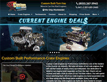 Tablet Screenshot of customcrateengines.com